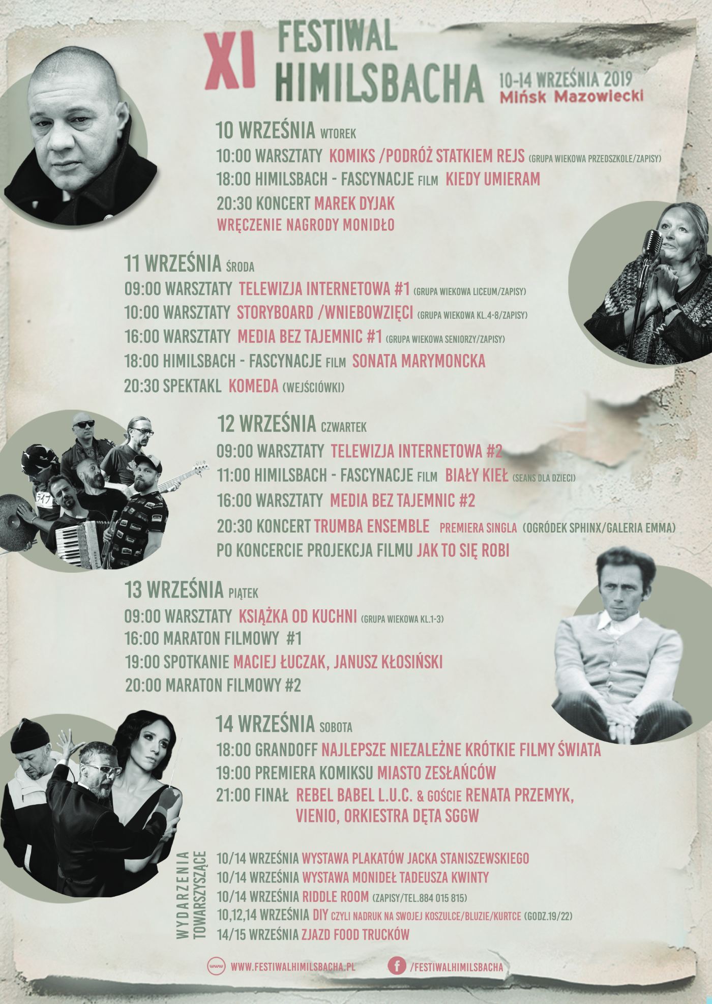 11. Festiwal Himilsbacha w Mińsku Mazowieckim - program